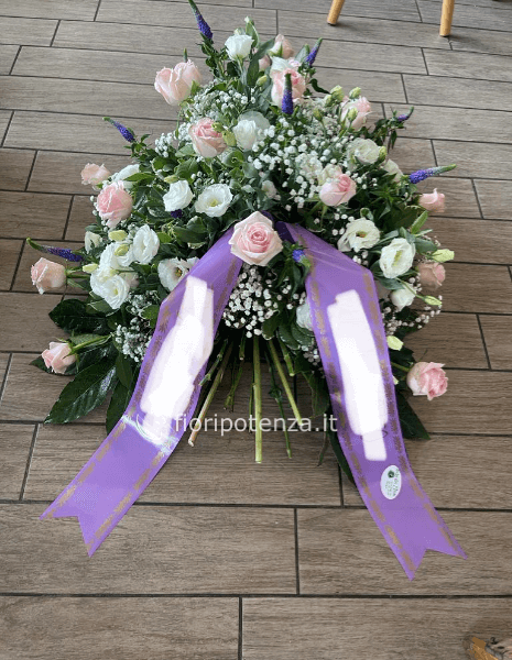 Cuscino funebre fiori chiari a scelta del fiorista 